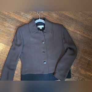 Casual Corner Chocolate Brown Blazer Size 8